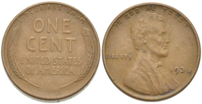 США 1 ЦЕНТ 1936 ЛИНКОЛЬН KM 132 бронза 218-768