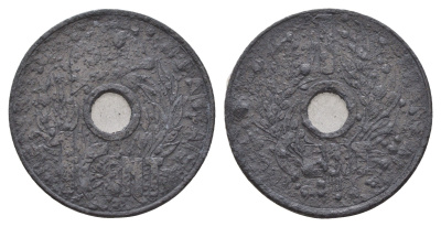 Французский Индокитай 1 сантим 1940 KM 24.3 цинк 4672-924