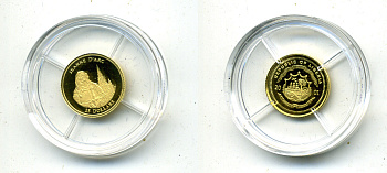 Либерия 25 долларов 2001 ЖАННА Д'АРК золото PROOF 00-000-00