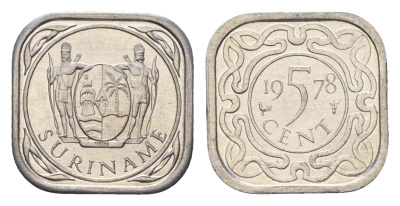 Суринам 5 центов 1978 KM 12.1a алюминий UNC 3458-1227