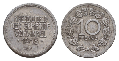 Фовинкель 10 пфеннигов 1918 Funck 564.5, Men18 32415.5 железо 4659-325
