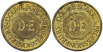 Нидерланды жетон ND жетон кофемашины - Douwe Egberts латунь 4167-413