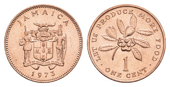 Ямайка 1 цент 1973 ФАО - Давайте производить больше еды KM 52 бронза UNC 4640-1267