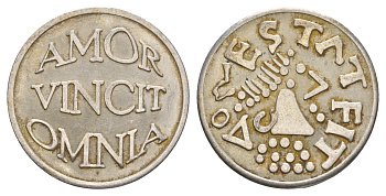 Германия медаль "Амур-Победитель" диаметр 29 мм, вес 9,3 гр медно-никель 4656-413