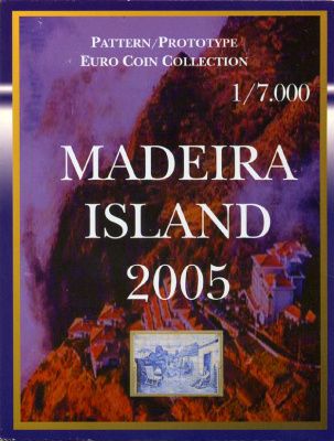 Мадейра набор из 8 монет 2005 европробники, в оригинальном картонном буклете, тираж 7000 экз.    00-00