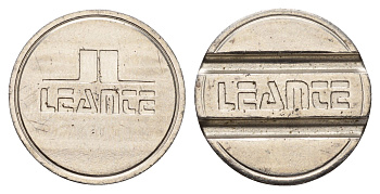 Италия жетон Leance диаметр 24 мм, вес 6,1 гр нержавеющая сталь 4670-715