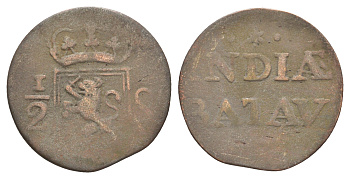 Голландская Ост-Индия, Суматра 1/2 стювера 1818-1826 4657-535