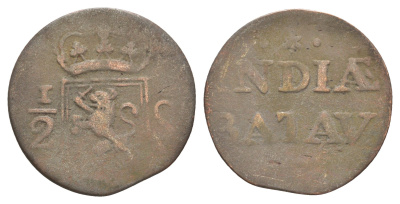 Голландская Ост-Индия, Суматра 1/2 стювера 1818-1826 4657-535