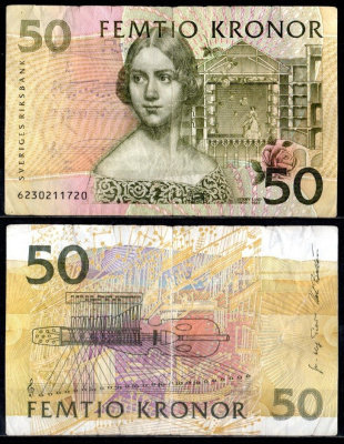 Швеция 50 крон 1996 Pick 62 a бумага 7484-47-2-2