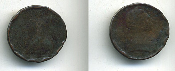 Великобритания 1/2 пенни ND Георг III (1760-1820) медь 57-942