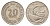 Сингапур 20 центов 1969 голубой марлин, тунец KM 4 медно-никель aUNC 4511-555