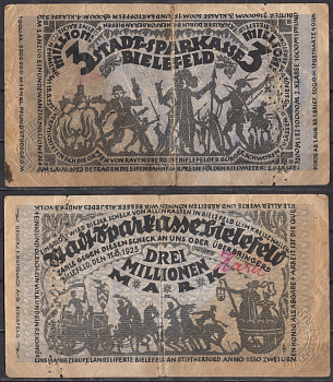 Германия, Билефельд 3000000 марок 1922 бумага 2192-52-2-2