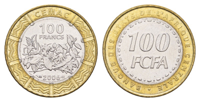 Центральная Африка (BEAC) 500 франков 2006 KM 15 биметалл UNC 4675-1031