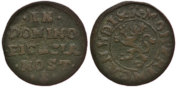 Йевер 1/4 штюбера 1690 KM 85, Mann 412 n vgl медь 3896-713