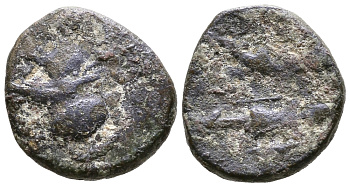 Македонское Царство АЕ 277-239 гг. до н.э. медь 270-111