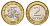 Литва 2 лита 2001 KM 112 биметалл UNC 4686-1251
