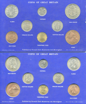 Великобритания набор из 8 монет 1966 буклет UNC 7-4-82