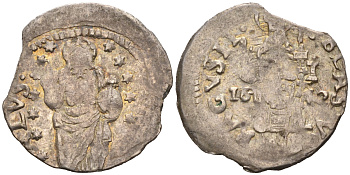 Рагуза 1 грозетто (денарий) 1642 КМ 5 серебро 1528-211