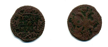 Россия полушка 1735 Анна Иоанновна (1730-1740) Биткин 343 медь 35-1134