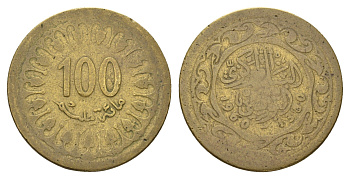 Тунис 100 миллимов 1960 KM 309 латунь 3459-1054