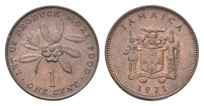 Ямайка 1 цент 1971 ФАО - Давайте производить больше еды KM 52 бронза UNC 4160-326