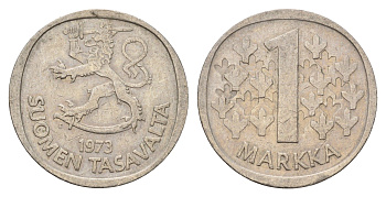 Финляндия 1 марка 1973 KM 49a медно-никель 4675-132