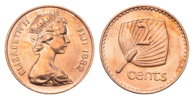 Фиджи 2 цента 1982 KM 28 бронза UNC 4687-1143