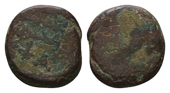 Боспорское Царство тетрахалк 220-210 года до н.э. Фанагория медь 4669-256