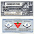 КАНАДА TIRE MONEY 1 ДОЛЛАР ND CASH BONUS BILLET BONI бумага 7146-32-1-1