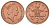 Великобритания 2 пенса 1997 Елизавета II (1952-2022) KM 936a, Spink 4376 (C4) сталь плакированная медью 4671-542