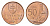 Словакия 50 геллеров 1996 KM 35 сталь плакированная медью UNC 28-743
