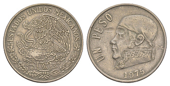 Мексика 1 песо 1975 Хосе Мария Морелос KM 460 медно-никель 4656-1221