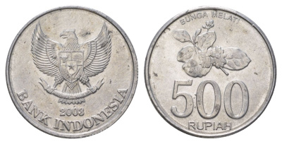 Индонезия 500 рупий 2003 KM 67 алюминий UNC 4624-1027