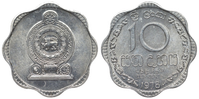 Шри-Ланка 10 центов 1978 KM 140 a алюминий 4118-934