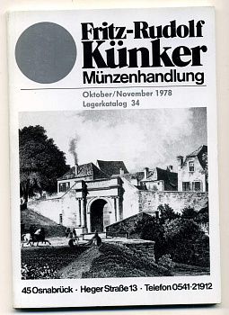 ФРИТЦ-РУДОЛЬФ КЮНКЕР КАТАЛОГ ФИКСИРОВАННЫХ ПРОДАЖ (LAGERKATALOG) 1978 ОКТЯБРЬ-НОЯБРЬ, № 34 00-01-01-29