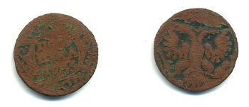 Россия полушка 1735 Анна Иоанновна (1730-1740) Биткин 343 медь 53-1111