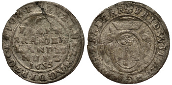 Бранденбург 6 пфеннигов 1653 KM 240 серебро 413-4324