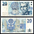 Чехия 20 крон 1994 Pick 10 a бумага 7204-9-2-2