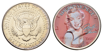 США 1/2 доллара 2008 Легенды Голливуда - Мэрилин Монро 11-146-34