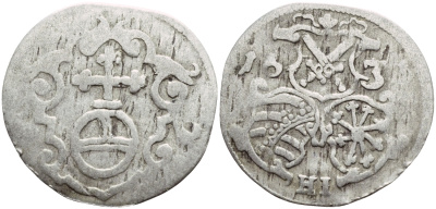 САКСОНИЯ 3 ПФЕННИГА 1631 HI KM 385 серебро 4044-1112