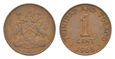 Тринидад и Тобаго 1 цент 1968 KM 1 бронза 4644-547