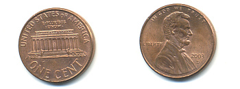 США 1 ЦЕНТ 2003 D ЛИНКОЛЬН KM 201b цинк плакированный медью UNC 179-552