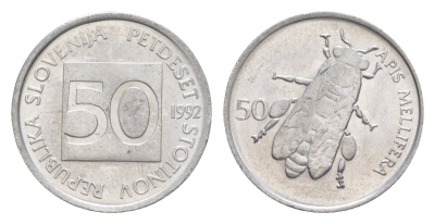 Словения 50 стотинов 1992 KM 3 алюминий UNC 3996-1125