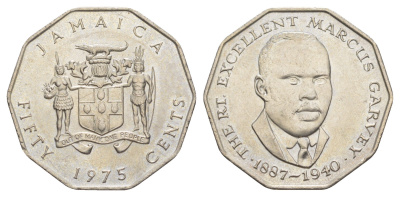 Ямайка 50 центов 1975 KM 65 медно-никель UNC 4634-714