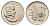 ЮАР 20 центов 1967 Ян ван Рибек (1619-1677), South Africa, легенда на английском, цветок протея KM 69.1 никель BU 4693-445