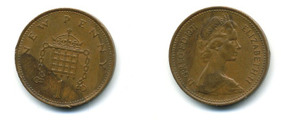 Великобритания 1 пенни 1971 Елизавета II (1952-2022) KM 915, Spink 4237 (B1) бронза 4110-723