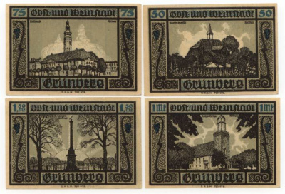 ГРЮНБЕРГ 4 БОНЫ АРХИТЕКТУРА бумага UNC (пресс) 70-1711