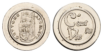 Италия жетон для равлечений Sale Giochi диаметр 24 мм, вес 5,4 гр нержавеющая сталь 4670-754