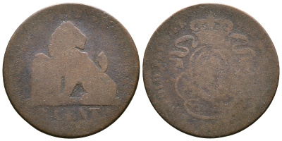 БЕЛЬГИЯ 2 САНТИМА ND KM 4.2 медь 4379-624