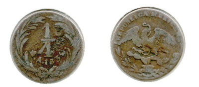МЕКСИКА 1/4 РЕАЛА 183Х 257-413